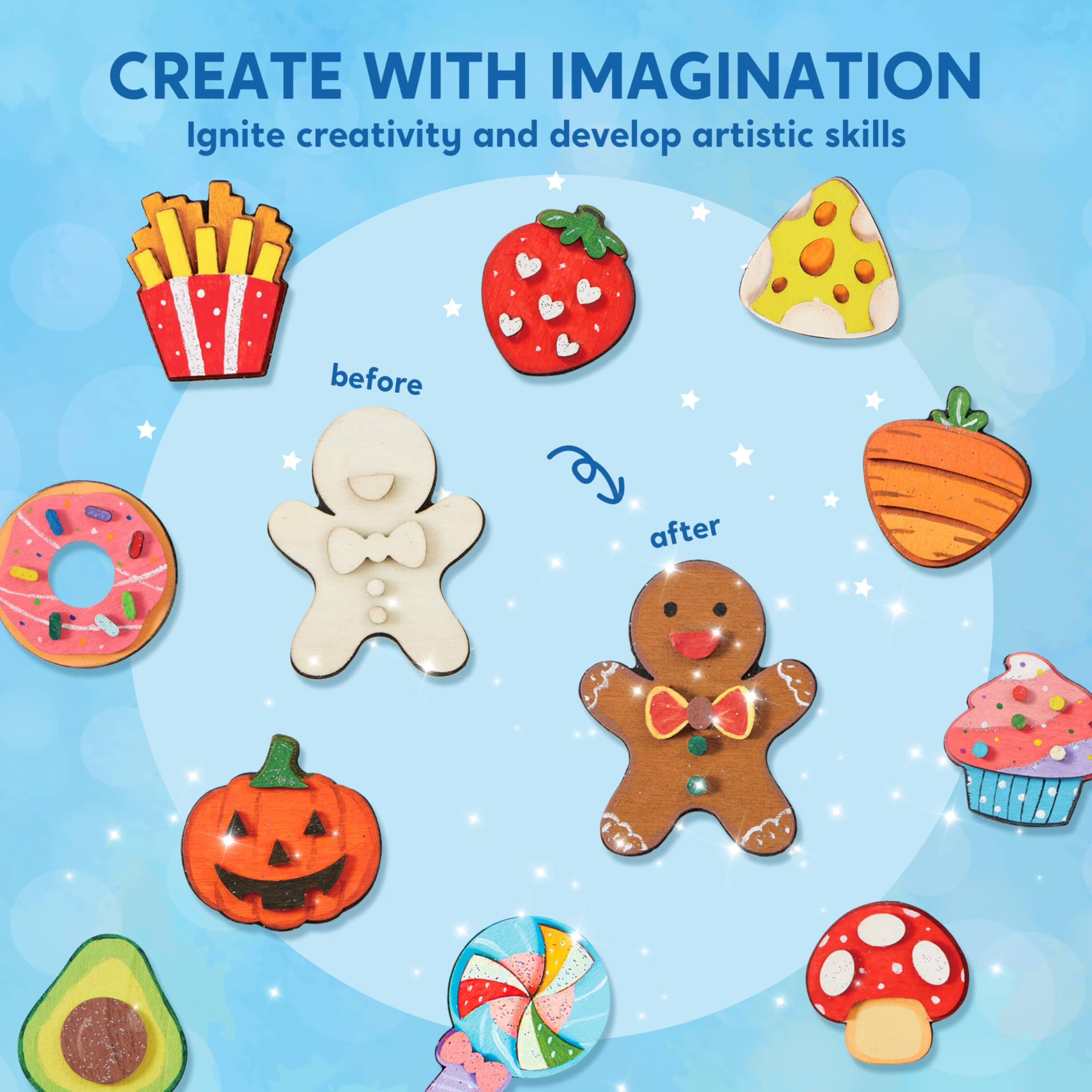 CREATE WITH IMAGINATION  
Ignite creativity and develop artistic skills  

before  
after