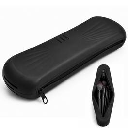 Mber - Makeup Brush Bag, Makeup Brush Case with Zipper, Silicone Makeup Brush Holder Travel Makeup Bag for Brushes - Black