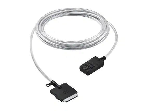 Angle. Samsung - Samsung 5M One Connect Cable for OLED (S95D) - Transparent.