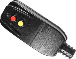 HQRP - GFCI Replacement Plug Assembly, Auto Reset 15-Amp Non-Grounded 2-Prongs for Power Pressure Washer, Pool Pump - Black