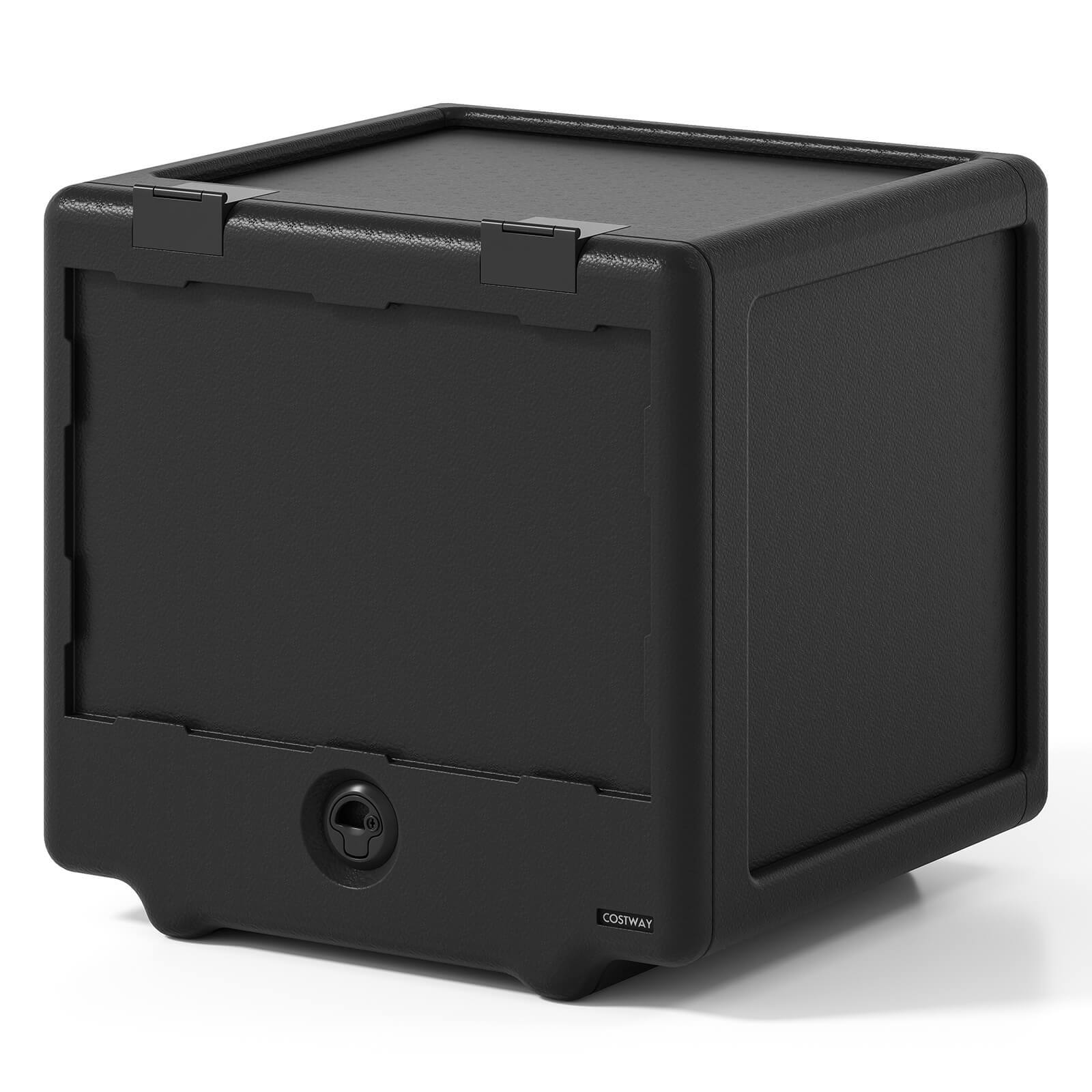 Alt View 9. Costway - Costway 2 PCS 2 Tier Insulated Food Pan Carrier with Removable Tray & Box Secure Buckles - Black.