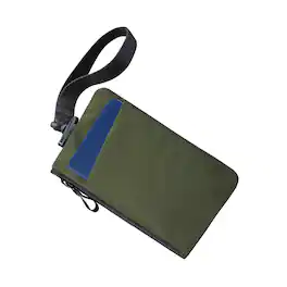 ALPAKA - Weatherproof Zip Clutch with Hand Strap, RFID Blocking, YKK AquaGuard Zippers, 3 External Slots, HUB Compatible - Dark Green X-Pac VX21