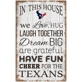 Fan Creations - 11'' x 19'' Team In This House Sign - Multicolor