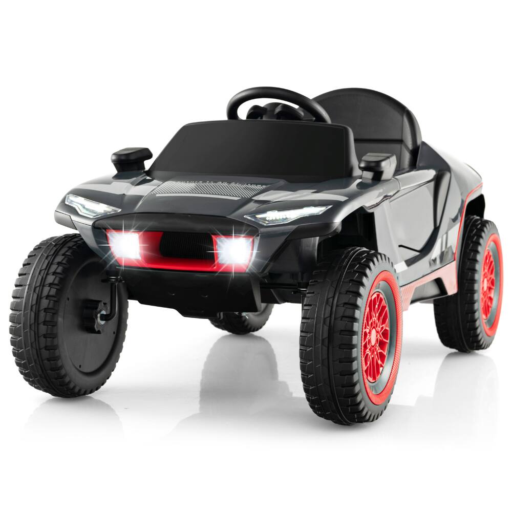 Alt View 1. SlickBlue - E-Tron Battery-Powered Ride-On Car for Kids - Grey.