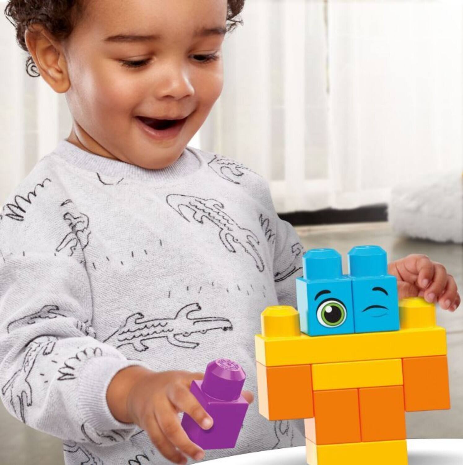 Alt View 4. Fisher Price - Mega Bloks EVEN BIGGER BUILDING BAG (150 BLOCKS).