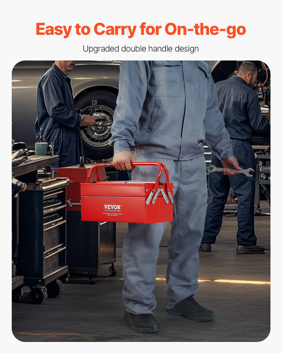 Easy to Carry for On-the-go  
Upgraded double handle design