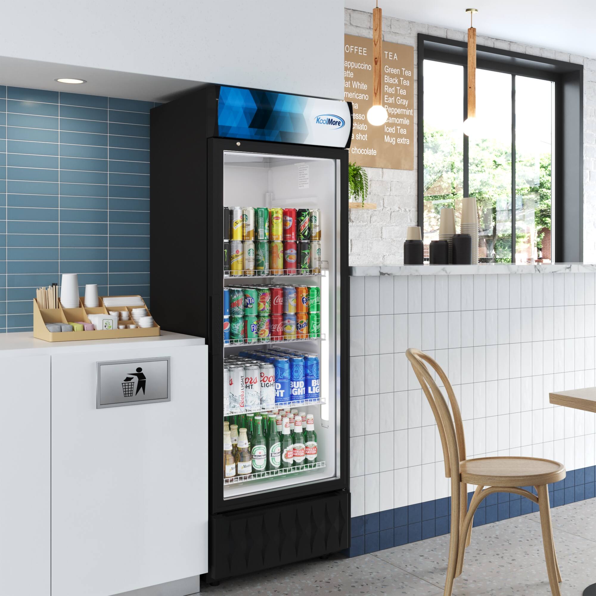 The text on the image reads: "Coffee, Tea, appuccino, Green Tea, Black Tea, White Tea, Red Tea, mericano, Earl Grey, Chocolate, Peppermint, Kool-More, Amomile, Thai, iced Tea, I shot, Mug, extra chocolate."