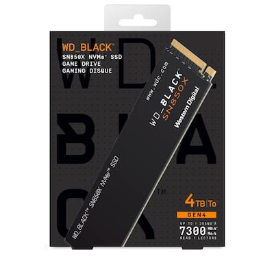 WD BLACK SN850X 4TB Internal SSD PCIe Gen 4 x4 NVMe with Heatsink WD BLACK SN850X 4TB Internal SSD PCIe Gen 4 x4 NVMe with Heatsink