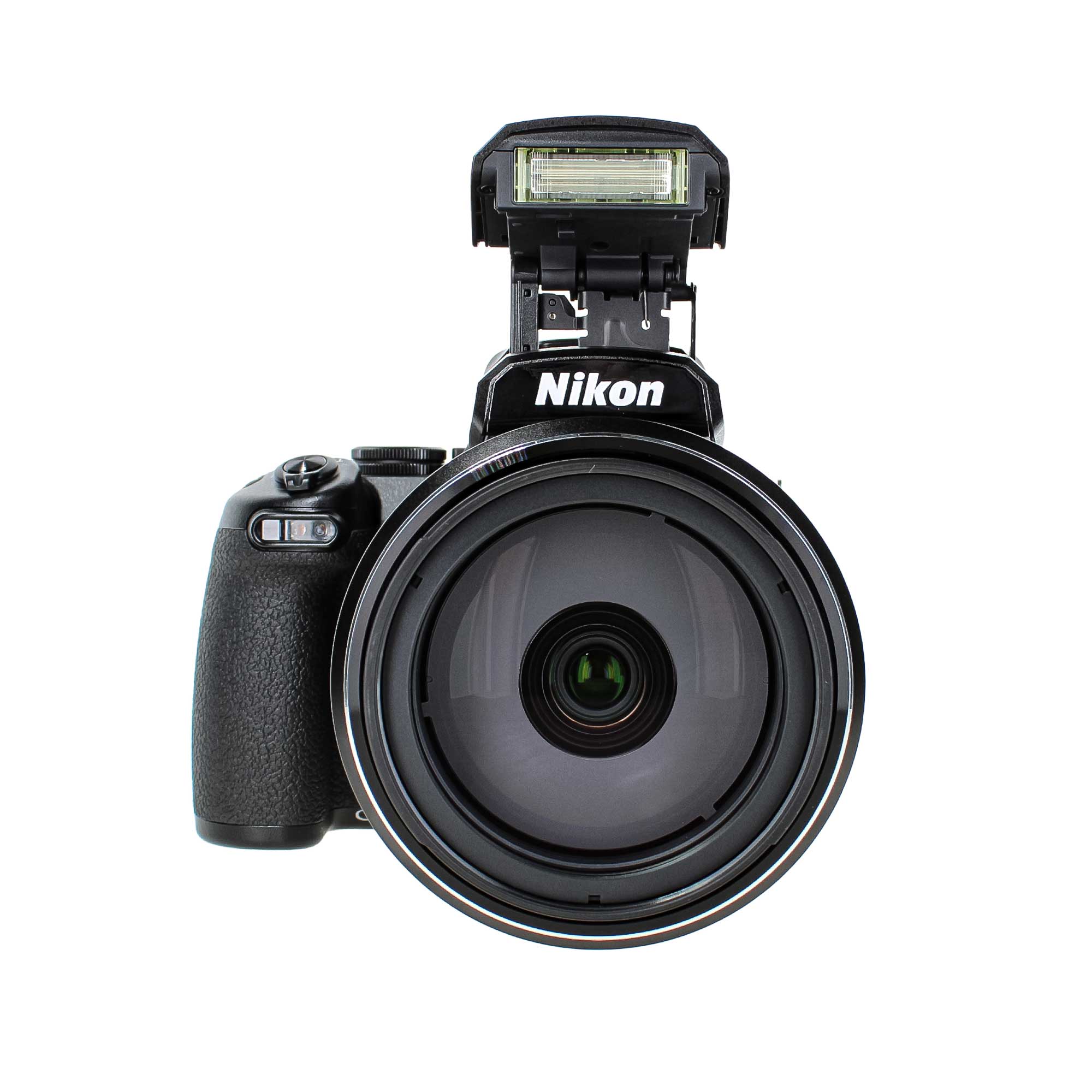 Back. Nikon - Nikon COOLPIX P1100 125x Super Zoom Compact Digital Camera + Mic + Monitor - Bundle (International Version).