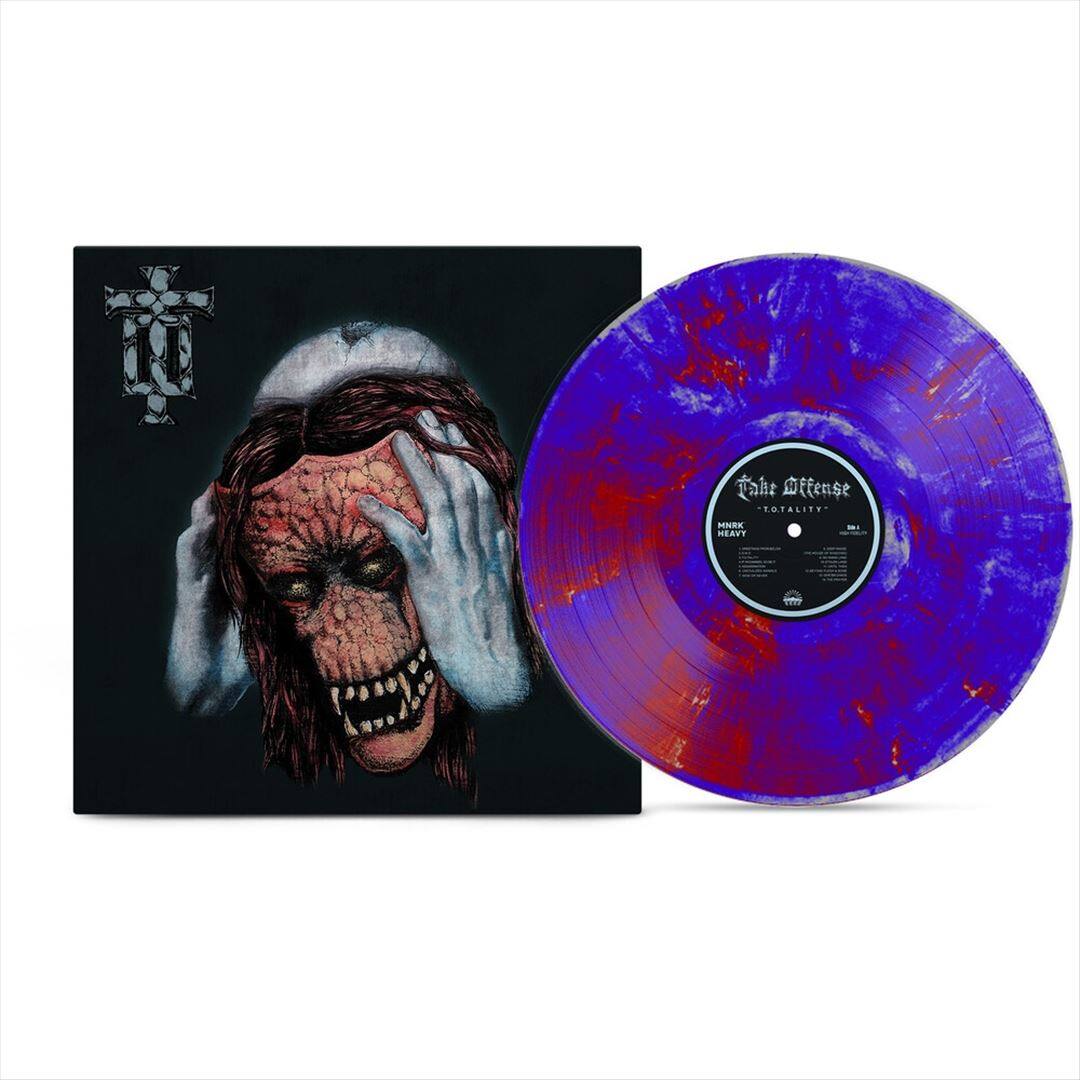 The image features a purple vinyl record with a skull on the cover. The record is placed on a black background, and the skull is positioned in the center of the cover. The skull appears to be wearing a crown, and the record is described as a "limited edition."