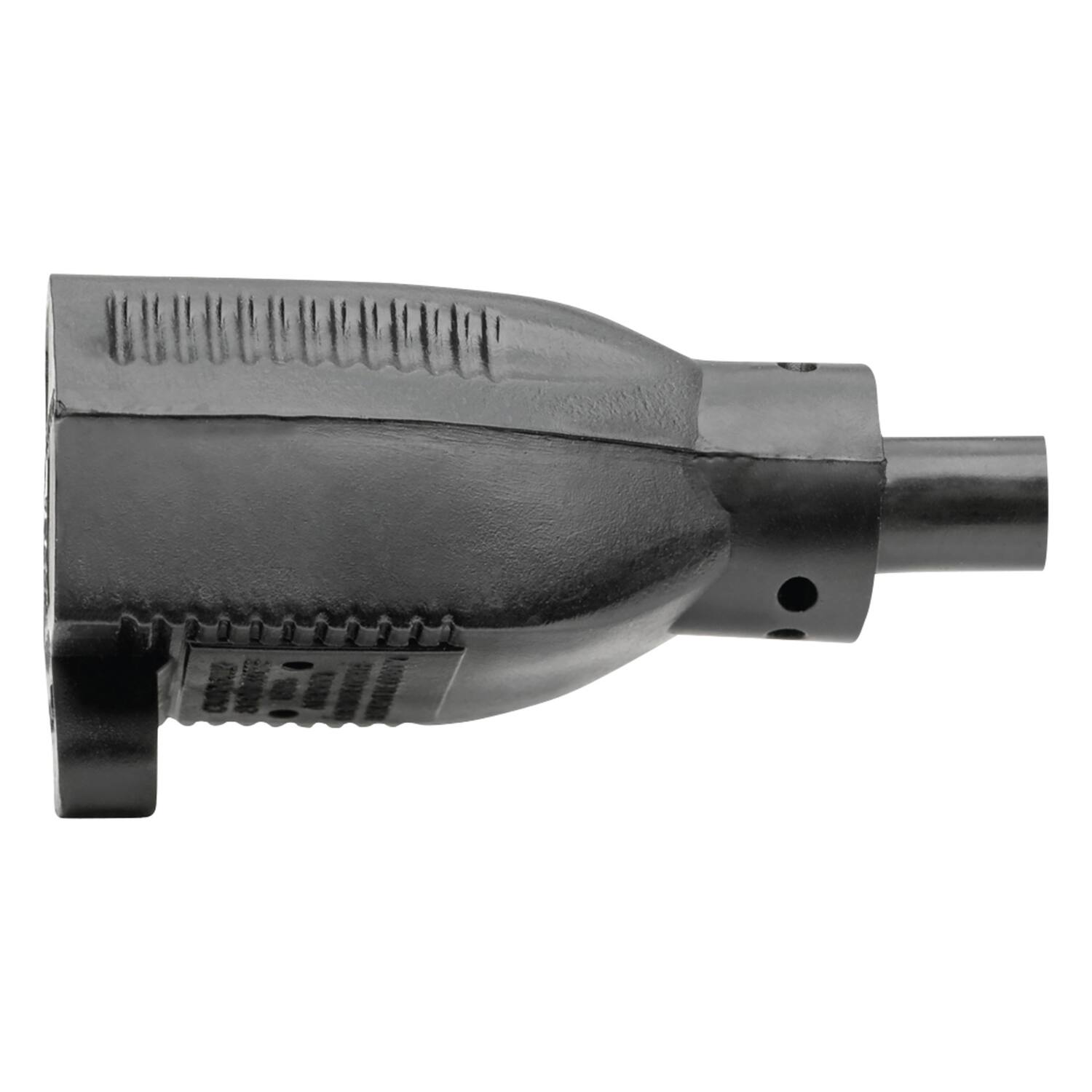 Alt View 1. Tripp Lite - 1-Outlet 15-Amp 3-Prong Grounded Heavy-Duty Indoor Extension Cord, 14 AWG, Straight Plug, 10 ft - Black.