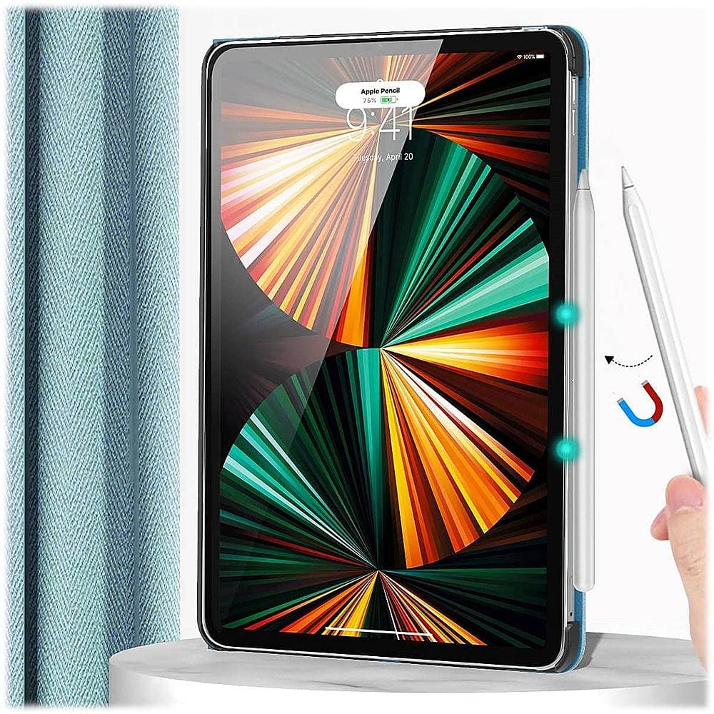 Alt View 16. SaharaCase - Indy Series Folio Case for Apple iPad Pro 11" (2nd, 3rd, and 4th Gen), iPad Air 11'' M3/M2 - Aqua.