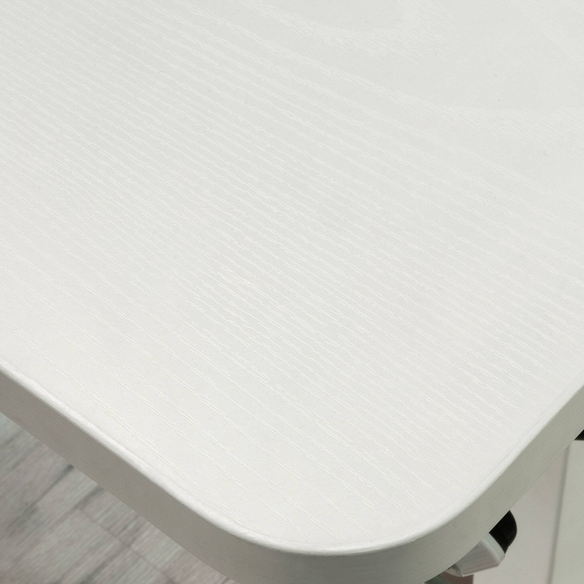 Alt View 3. TinyHomie - Sit Stand Desk White finish - White.