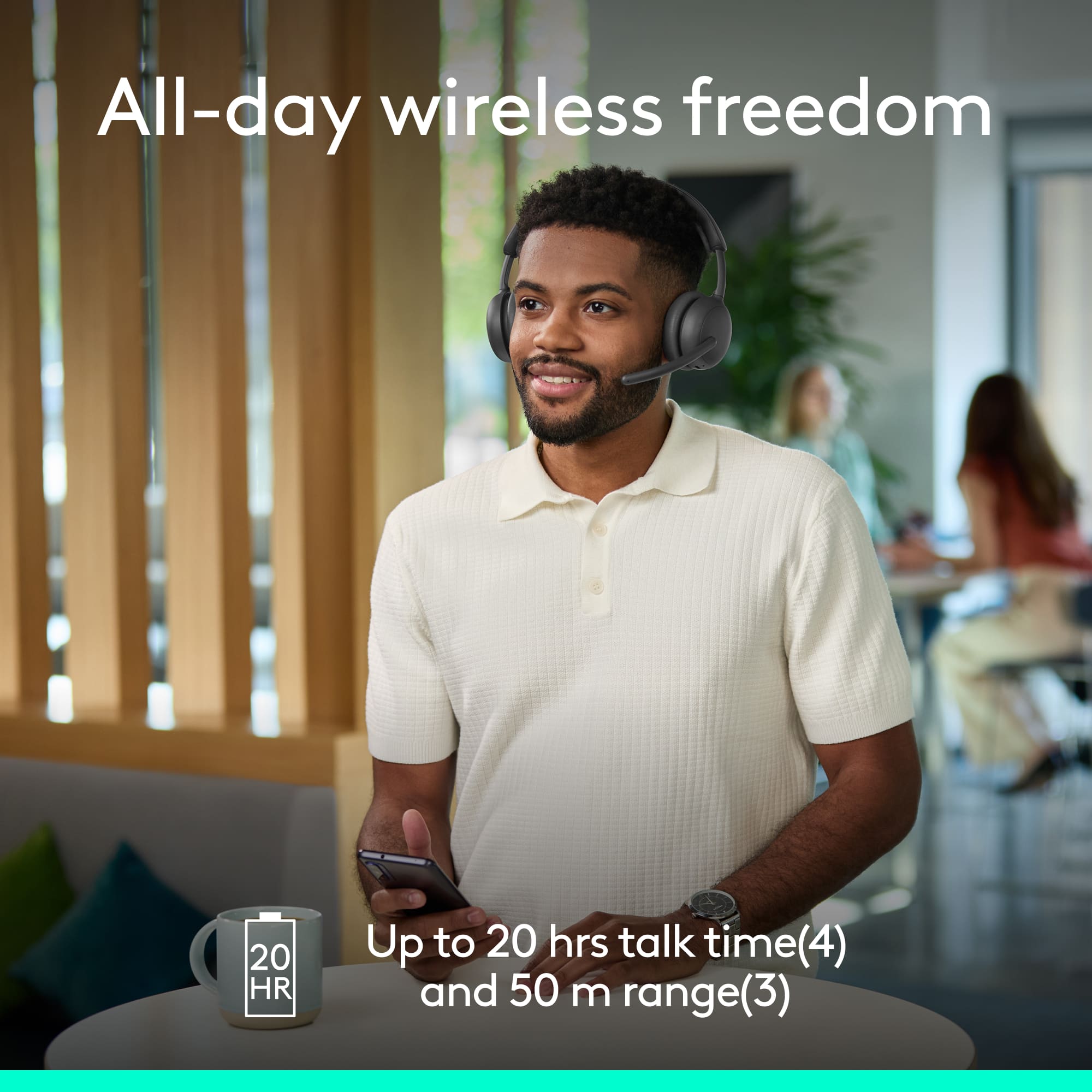 Logitech Zone Wireless 2 ES Noise Cancelling Headset for Business