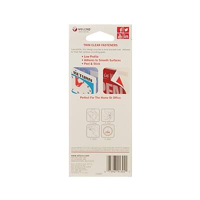 VELCRO  
THIN CLEAR FASTENERS  
- Low Profile  
- Adheres to Smooth Surfaces  
- Peel & Stick  
- RETURN  
- Perfect For The Home Or Office  

75967 91302
