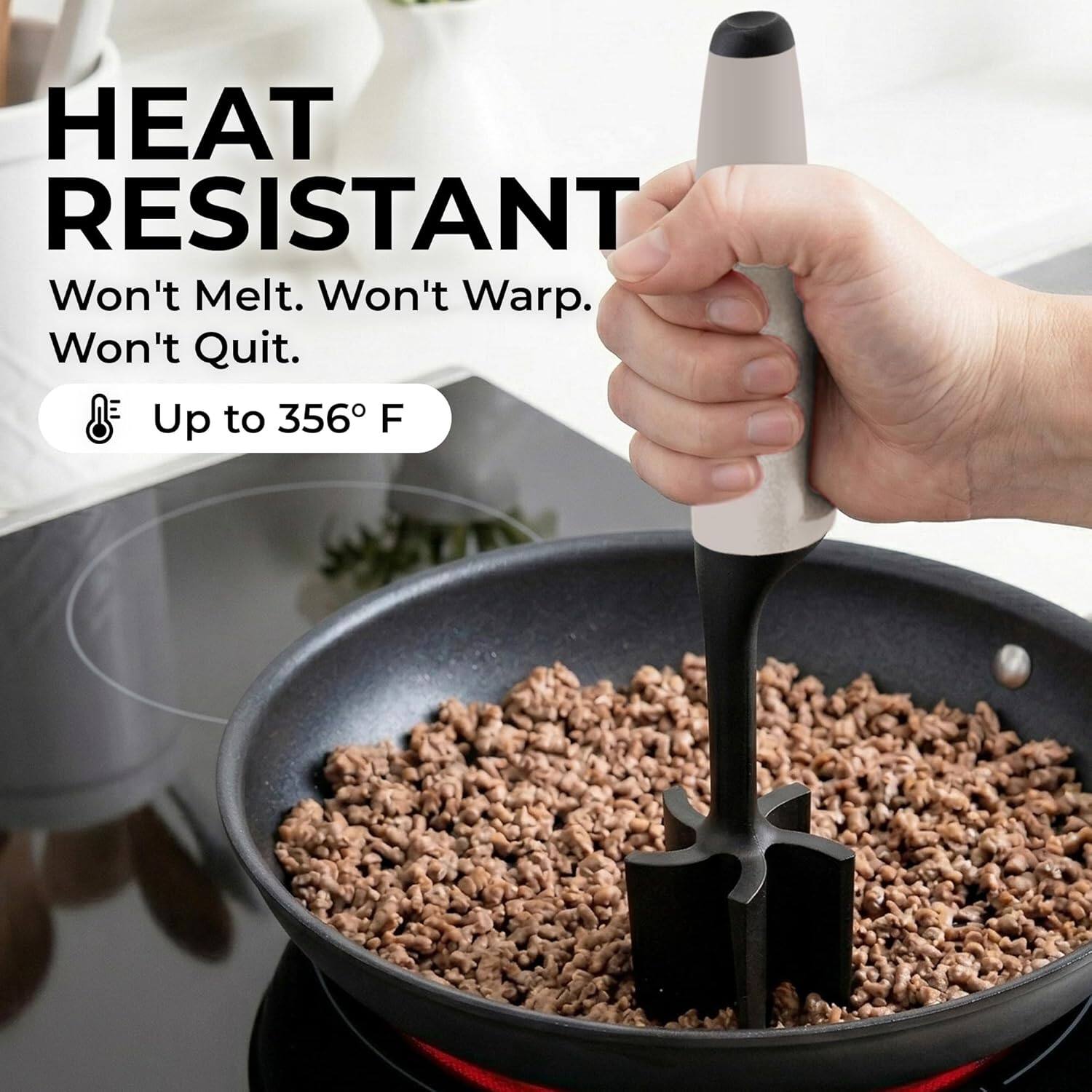 HEAT RESISTANT  
Won't Melt. Won't Warp. Won't Quit.  
Up to 356°F