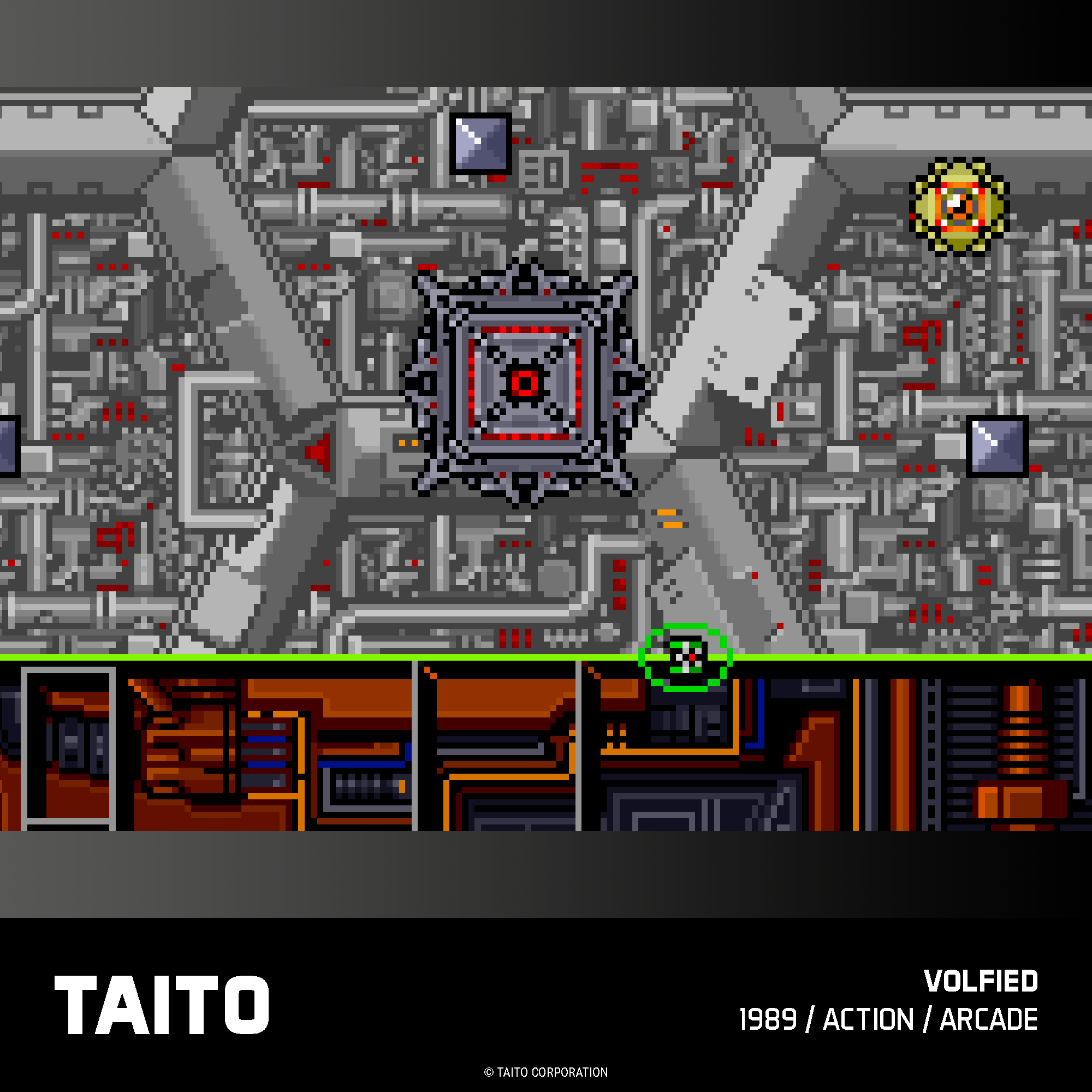 TAITO  
TAITO CORPORATION  
VOLFIED 1989 / ACTION / ARCADE