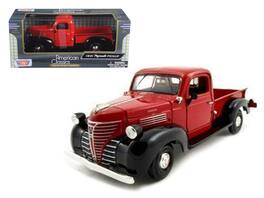 1941 Plymouth Pickup 1/24 Diecast Model Car by Motormax - Red