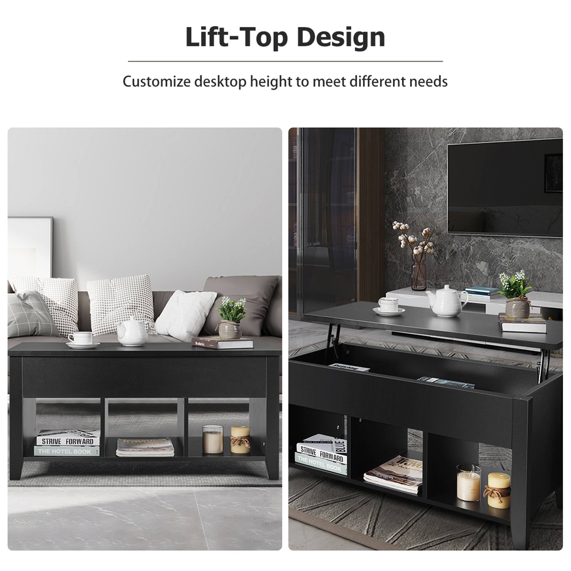 Lift-Top Design  
Customize desktop height to meet different needs  

STRIVE FORWARD  
THE HOTEL BOOK