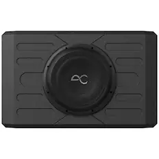 Front. AudioControl - 12” Single-Voice-Coil 2-Ohm Loaded Subwoofer Enclosure - Black.