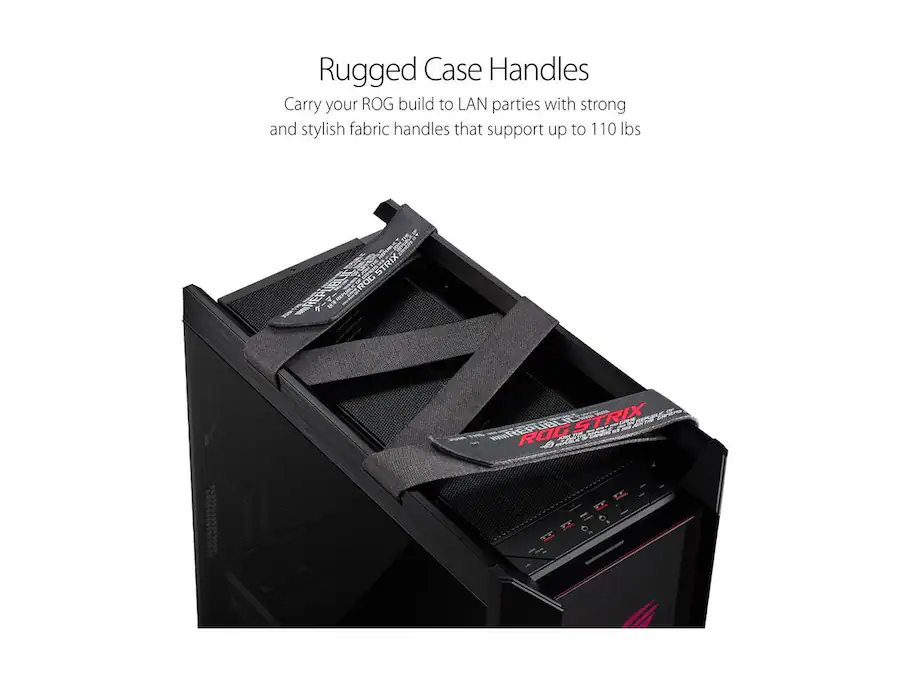 ASUS ROG Strix Helios GX601 RGB Mid Tower Case with Tempered Glass and ...