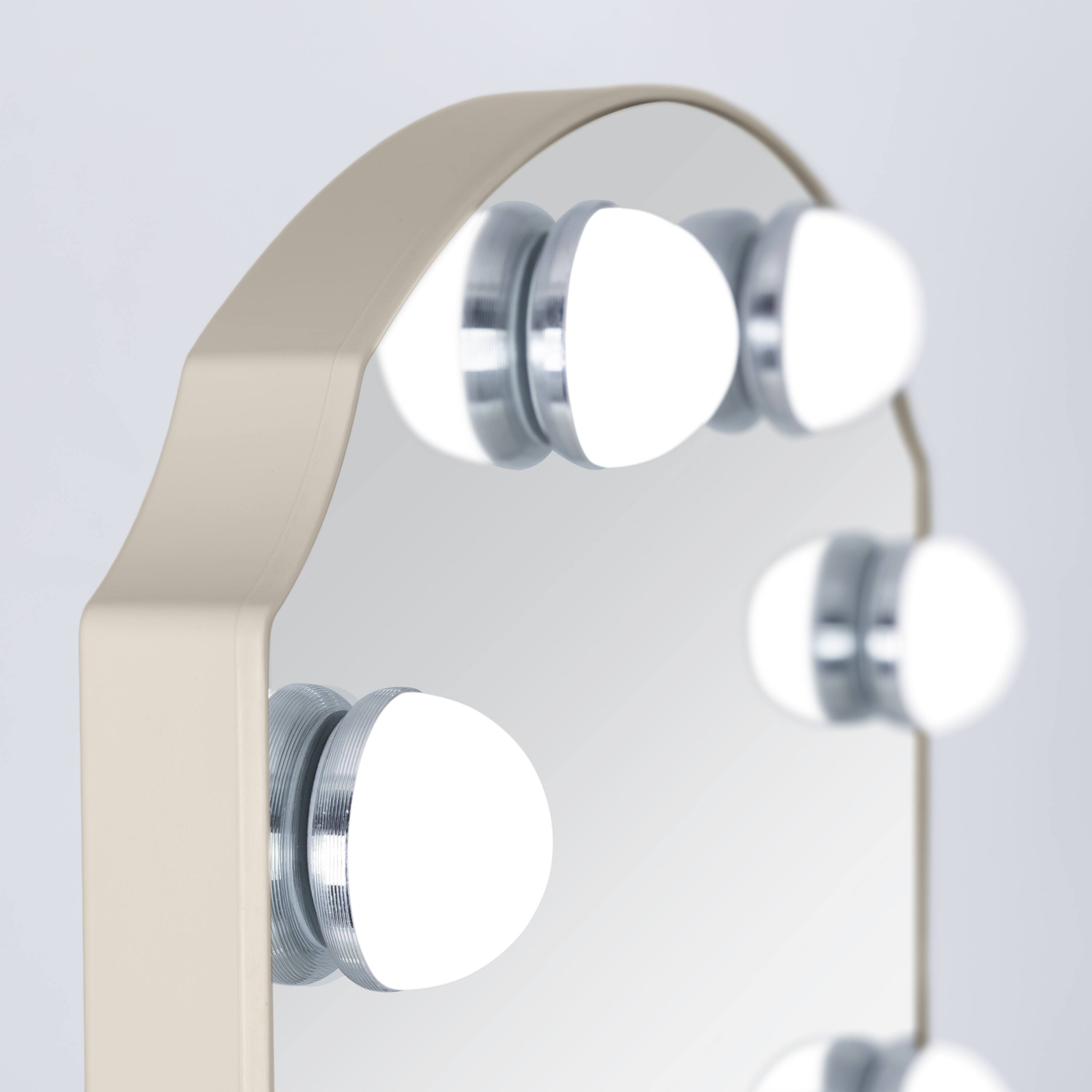 Alt View 2. Zadro - Zadro Scalloped Edge Hollywood LED Vanity Mirror 12" x 19" - Neutral.