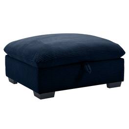 APRILSOUL - Corduroy Fabric Ottomans Footrest 2 3 4 Seater Sofa Corduroy - Blue