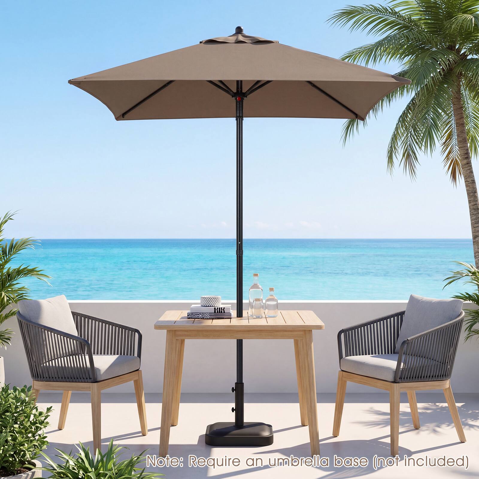 Note: Require an umbrella base (not included)