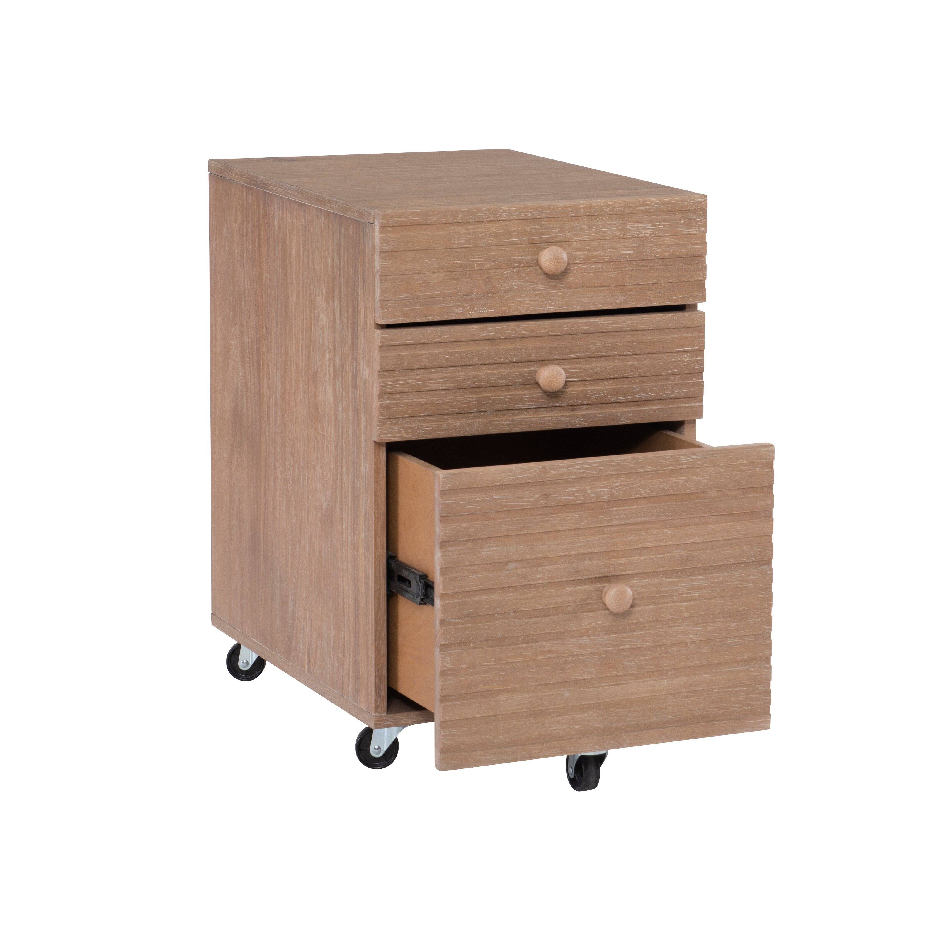 Alt View 12. Linon Home Décor - Rosita Three-Drawer File Cabinet - Natural.