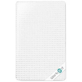 WorkOnIt - Office Chair Mat for Low Pile Carpets, Computer Desk Floor Mat - Clear