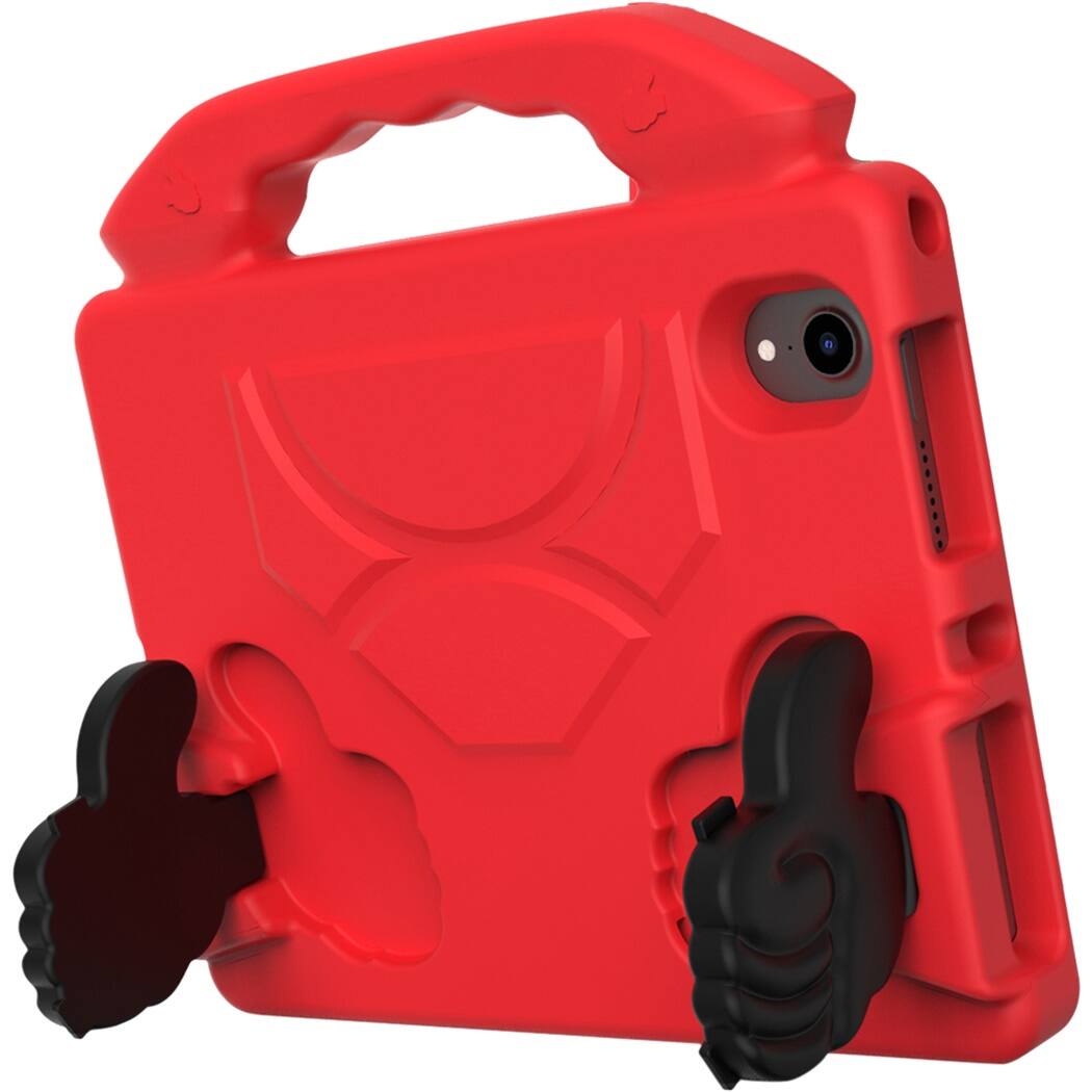 Left. SaharaCase - YES! Series KidProof Case for Apple iPad mini (A17 Pro) and Apple iPad mini (6th Generation 2021) - Red.