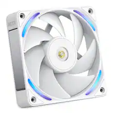 Front. NZXT - NZXT - F120X Performance Fan - 120mm PWM RGB Computer Case Fan with LCP Frame & Blades - White.