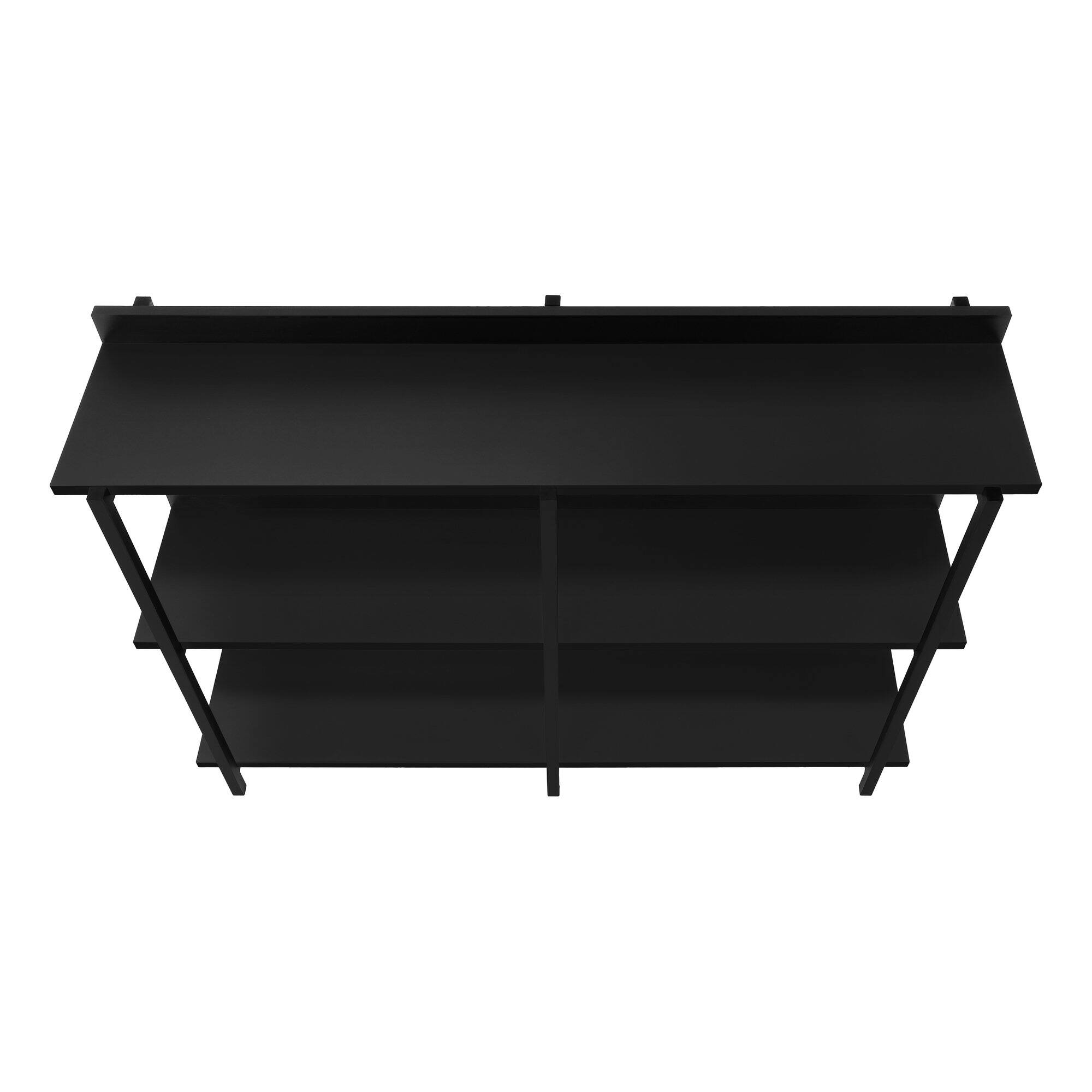 Alt View 4. TinyHomie - Accent Table Console Entryway Narrow Sofa Living Room Bedroom Black Laminate Black Metal Contemporary Modern - Black.