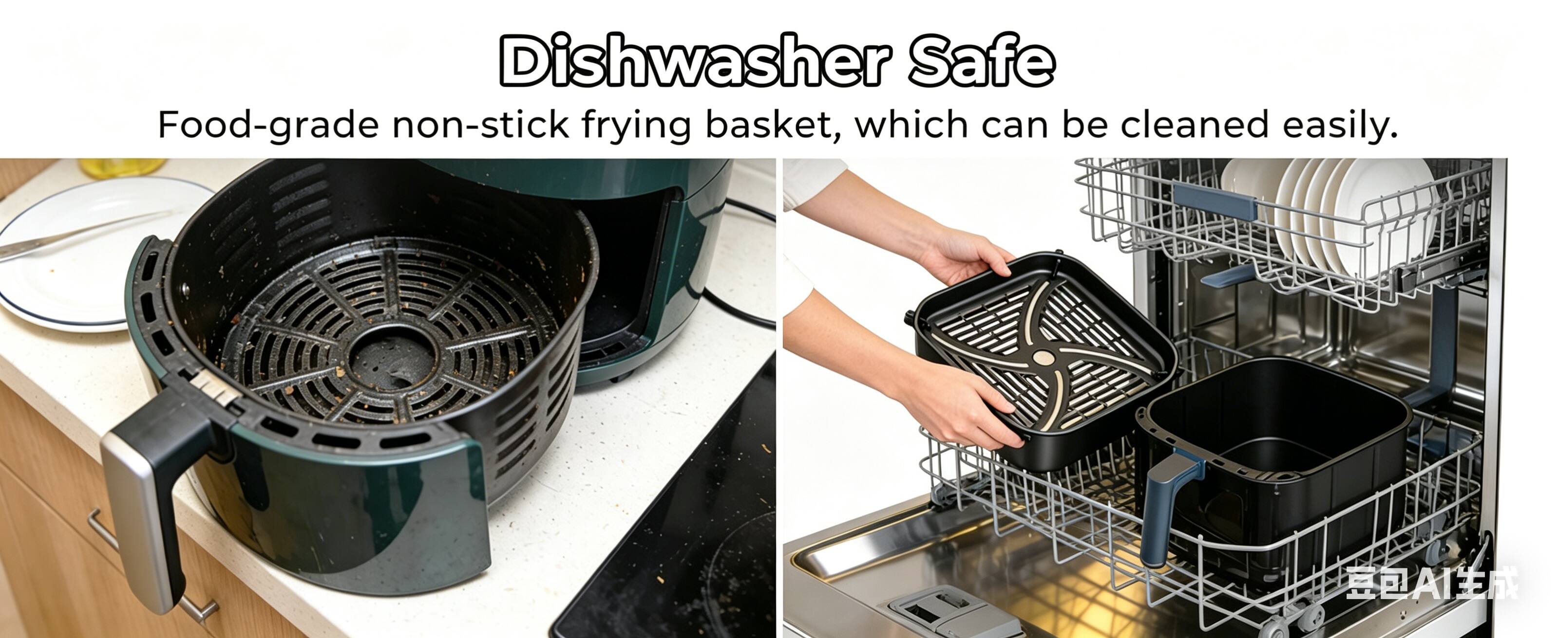 Dishwasher Safe

Food-grade non-stick frying basket, which can be cleaned easily.