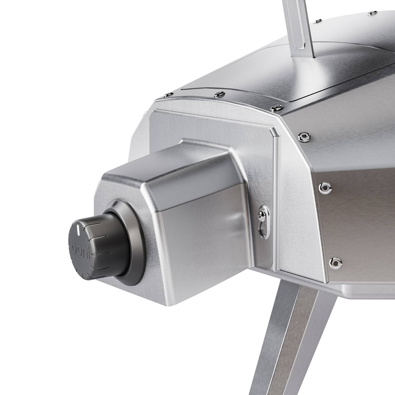 Angle. Ooni - Karu 12 Gas Burner - Silver.