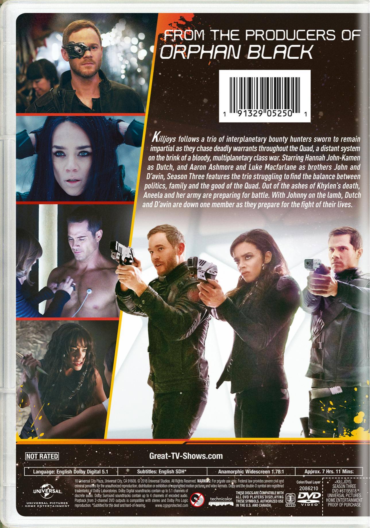 Angle. Killjoys: Season Three [DVD].
