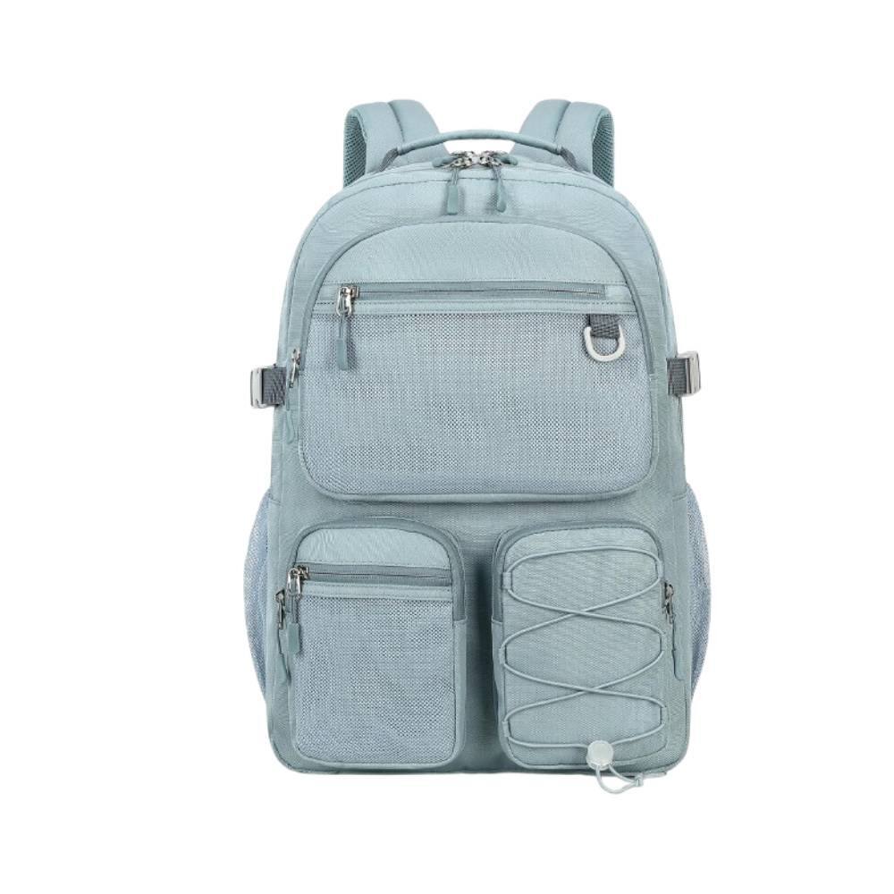 Front. Circus Cirle - Circus Cirle Waterproof College Travel Laptop Backpack - Blue.