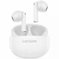 Front. Lenovo - Lenovo E310 True Wireless Stereo Earbuds Standalone-White - Stereo - True Wireless - Bluetooth - 32.8 ft - 32 Ohm - 50 H - White.