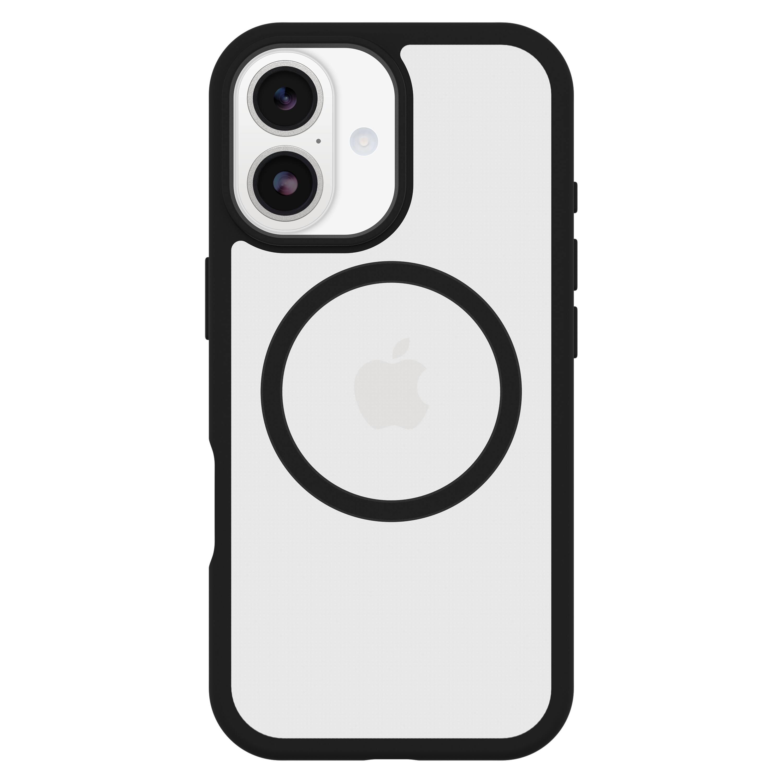 Angle. OtterBox - Profile Series Magnet Hard Shell for Apple iPhone 17 - Black.