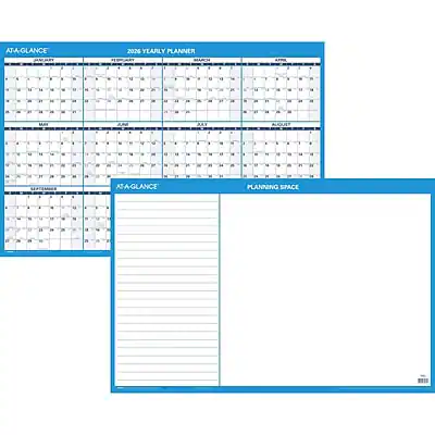AT-A-GLANCE
2026 YEARLY PLANNER
AT-A-GLANCE PLANNING SPACE - IN