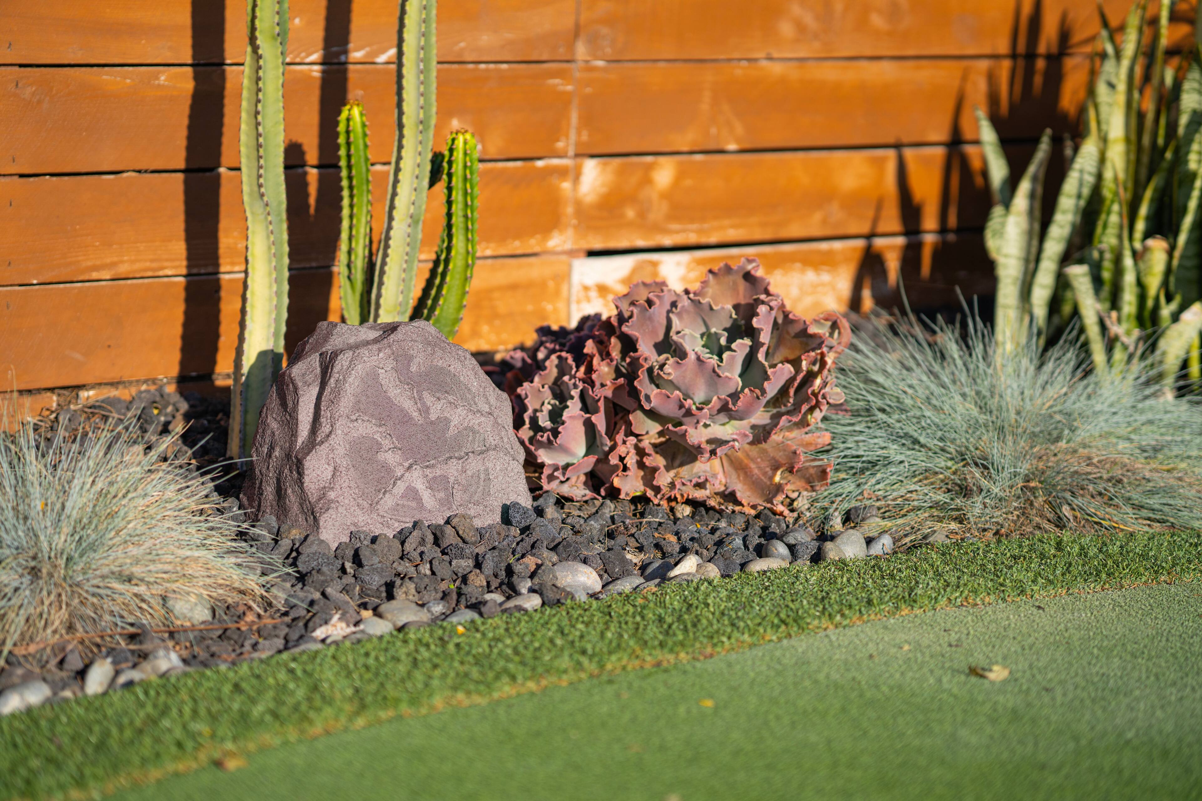 Alt View 14. Sonance - RK63 - Rocks  6-1/2" 2-Way Outdoor Speakers (Pair) - Brown.