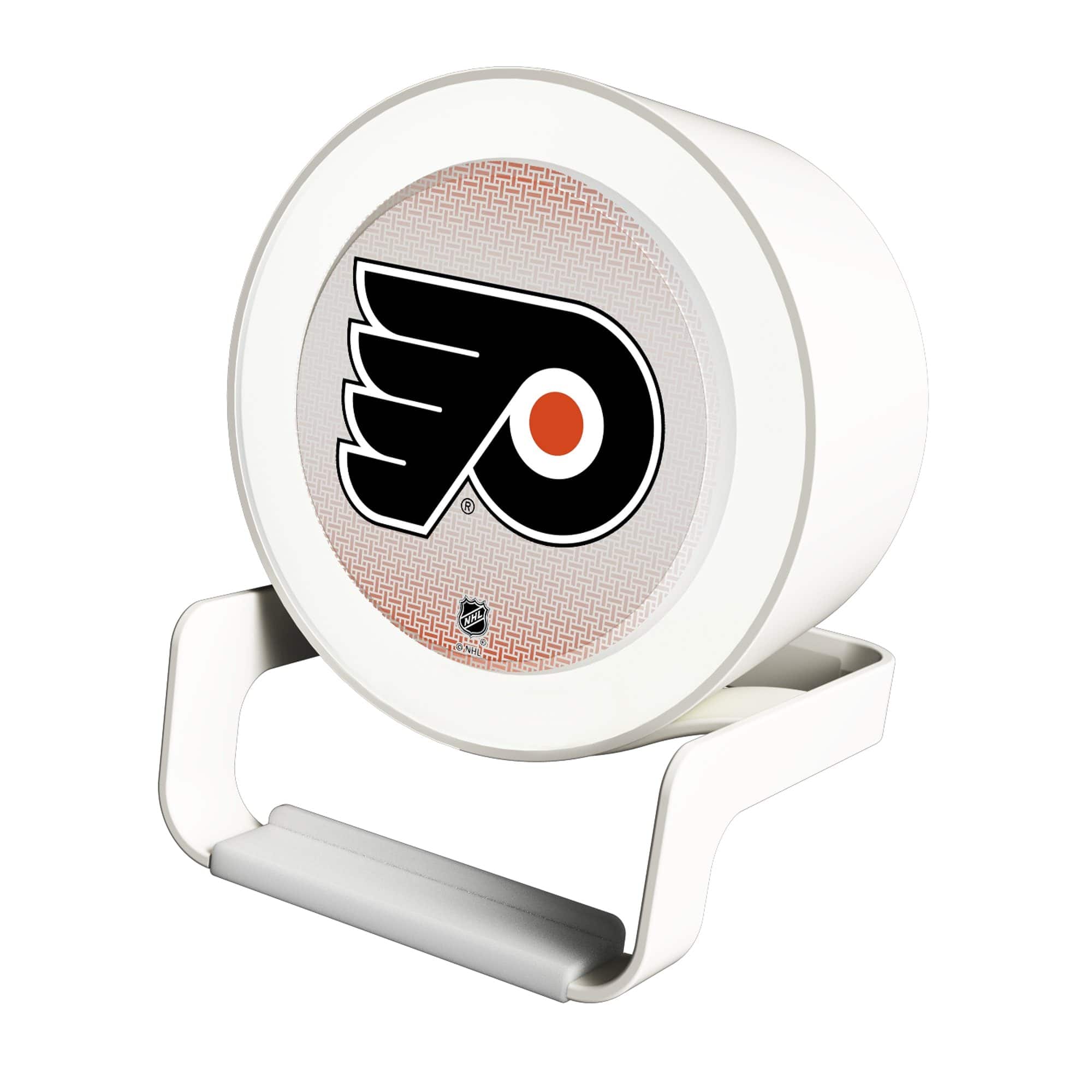 Keyscaper - Philadelphia Flyers Linen Print Nightlight Charger & Bluetooth Speaker - White