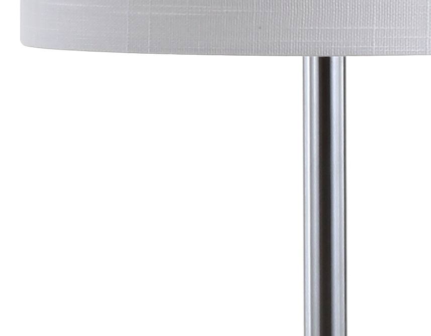 Alt View 4. Jonathan Y - Aksel 25.5" Marble LED Table Lamp, White/Chrome - White Marble/Chrome.