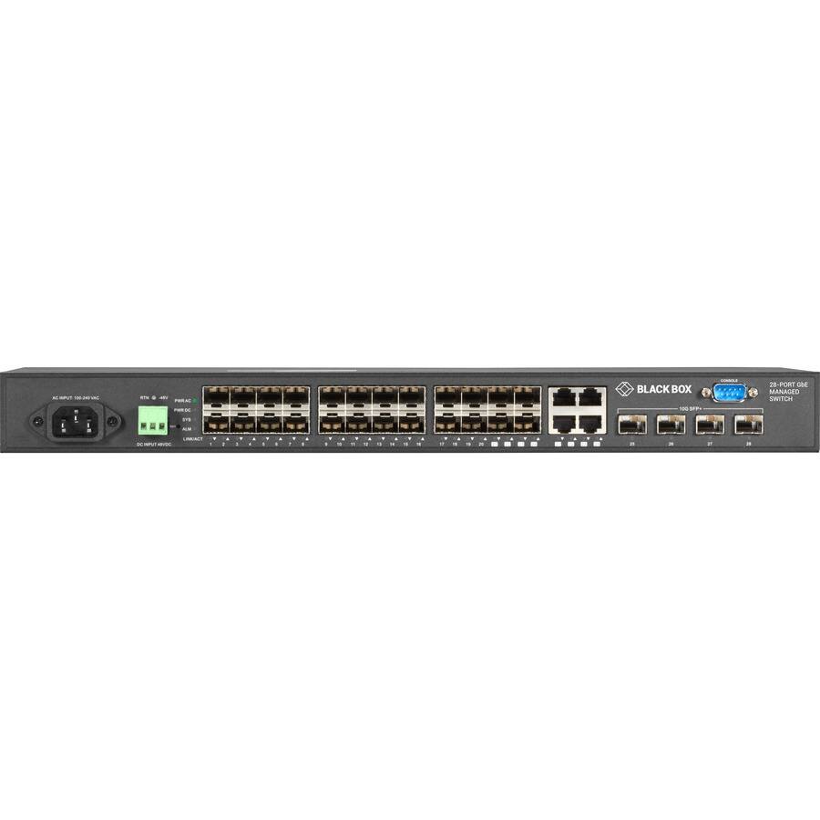 AG WPUT 00-240 VAC  
PARDC x  
To  
BLACK BOX DE 59%  
LINBALE  
28-PORT MANAGED SWITCH  
UNIVENCE EPT TABIDO