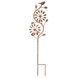 Sunnydaze - Twirling Twigs Powder-Coated Iron Wind Spinner - 48" H - Copper