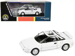 1985 Toyota MR2 MK1 Super White with Sunroof 1/64 Diecast Model Car by Paragon Models