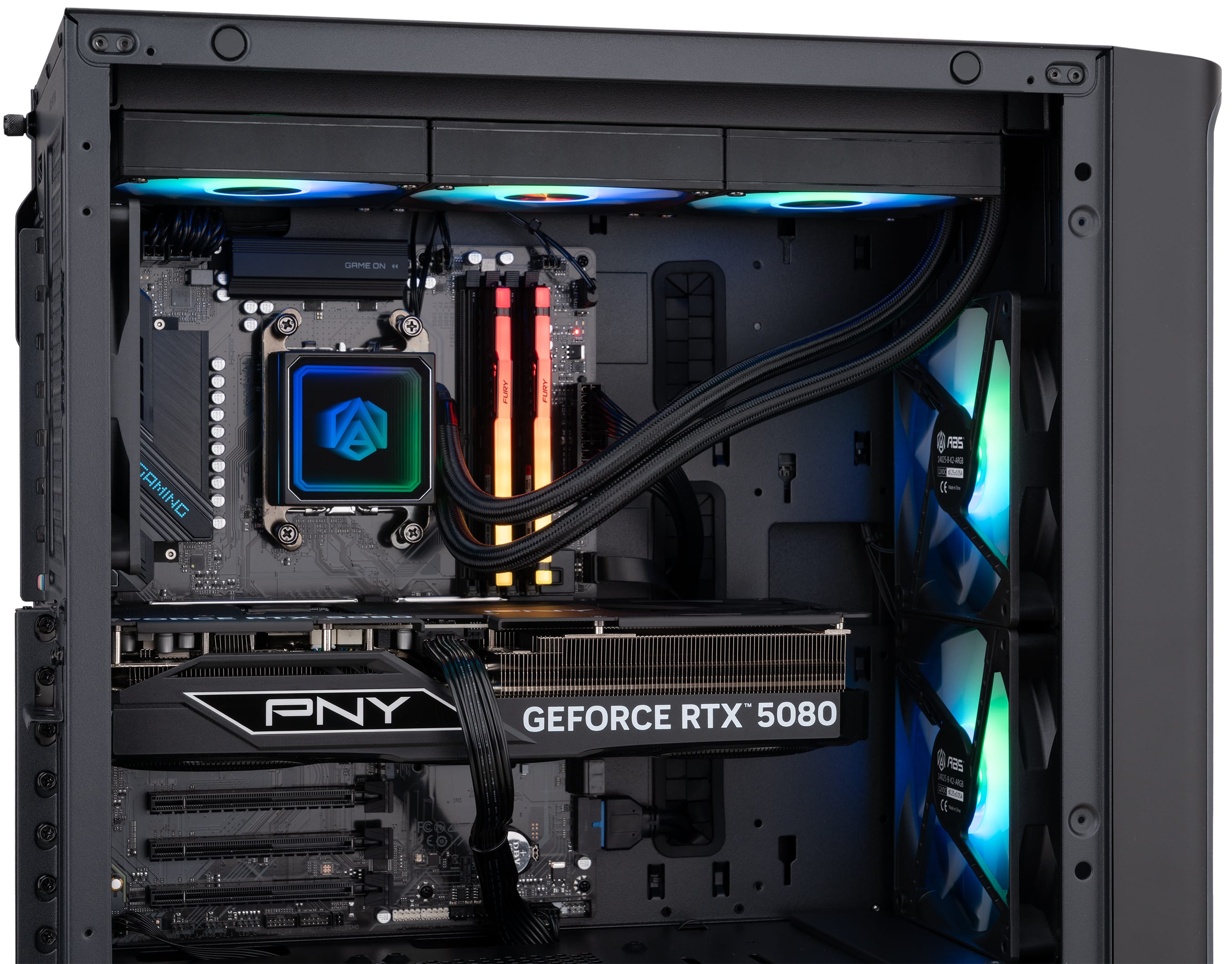 ADVANCED BATTLESTATIONS ABS Kaze II Aqua Gaming PC Windows 11 AMD