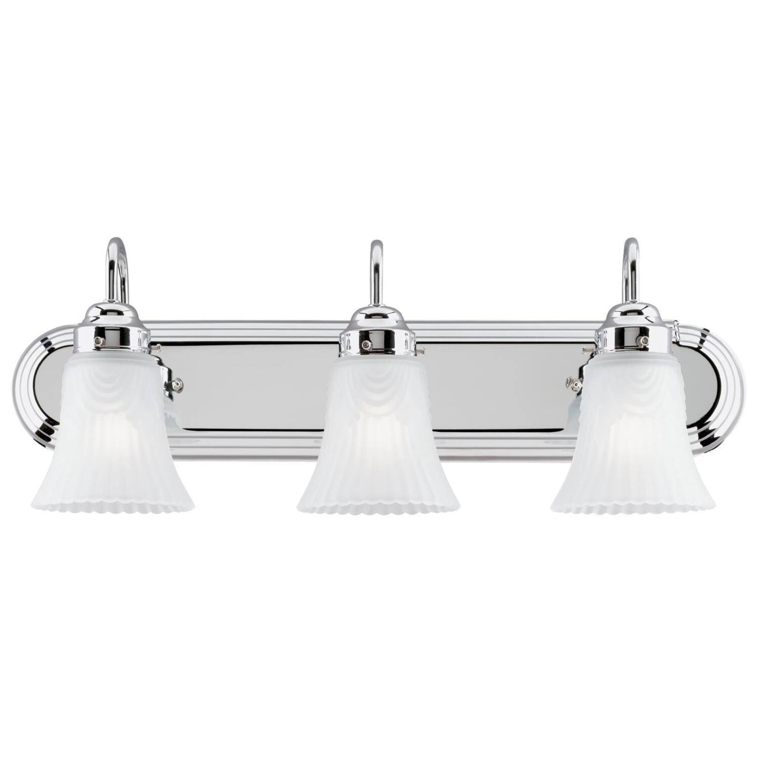 Front. Westinghouse - Westinghouse 3-Light Chrome Wall Sconce.