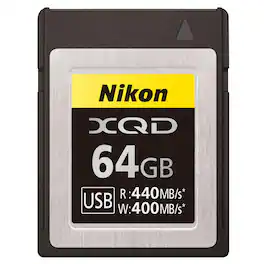 Nikon - XQD 64GB Memory Card, 440MB/s Read, 400MB/s Write
