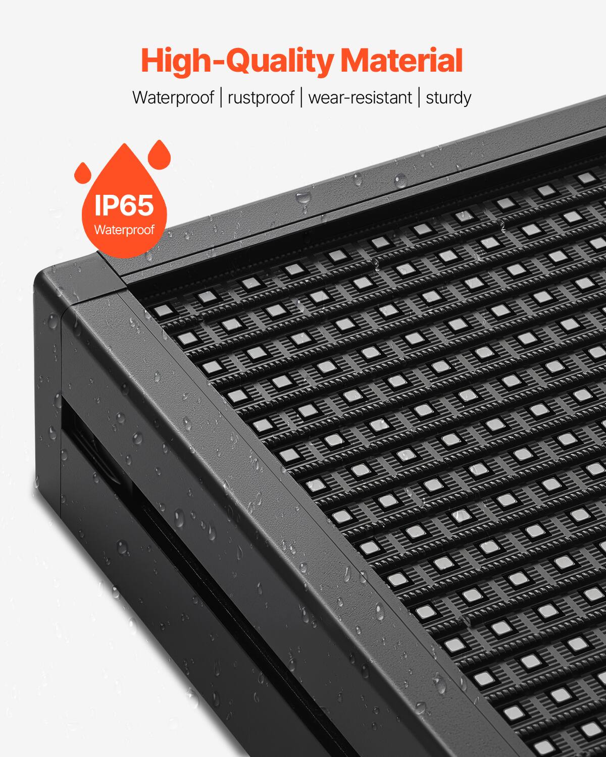 High-Quality Material  
Waterproof | rustproof | wear-resistant | sturdy  
IP65 Waterproof